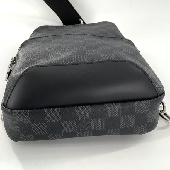 LOUIS VUITTON Avenue Sling Bag N41719 Damier Graphite Backpack Authentic - Picture 6 of 10